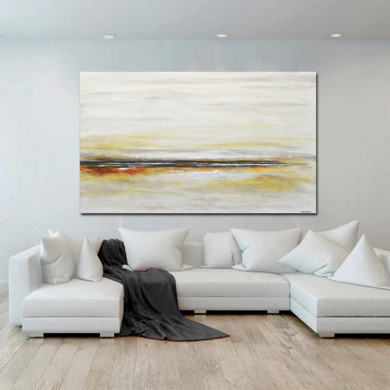 Large Abstract Wall Art Minimalist Rectangular Framed Painting