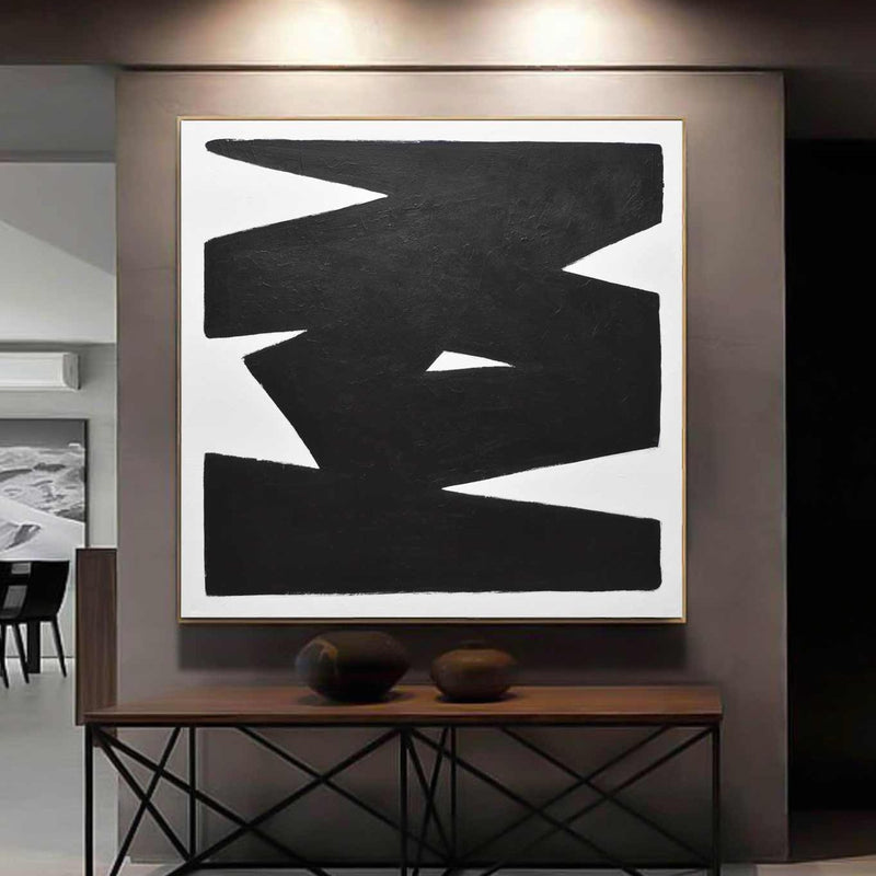 Massive Black White Painting