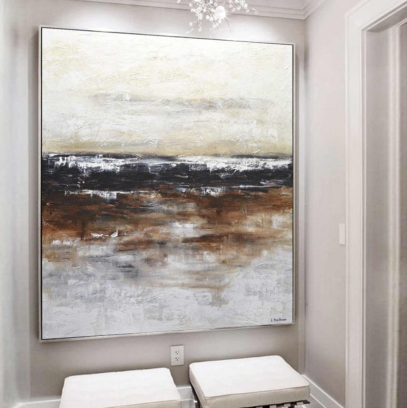 Neutral Warm Colors Painting Palette Knife 3d Textures For Hallway