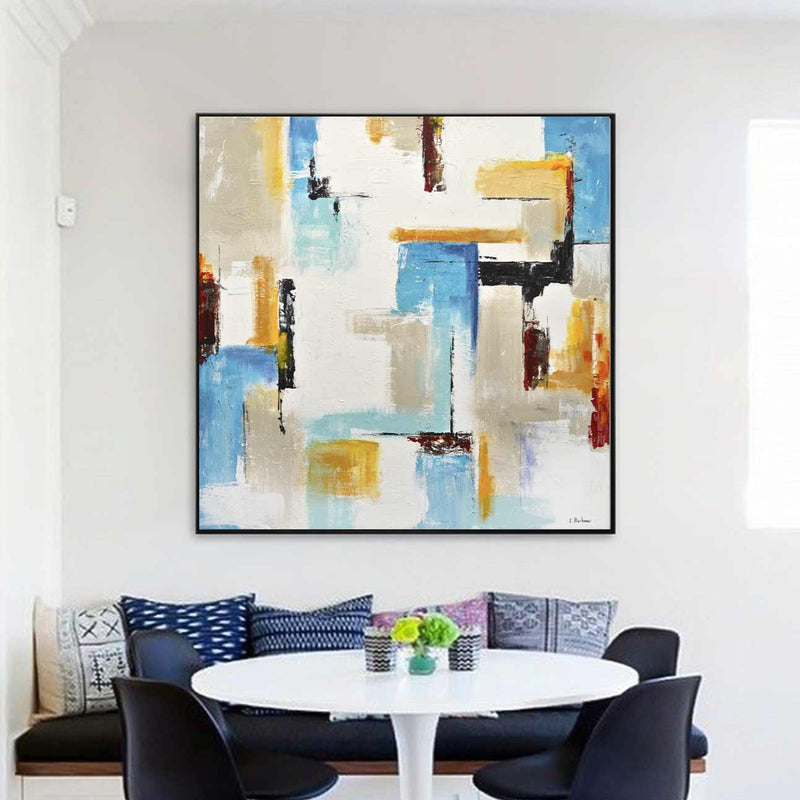 Vibrant Modern Painting Home Decoration Geometric Art