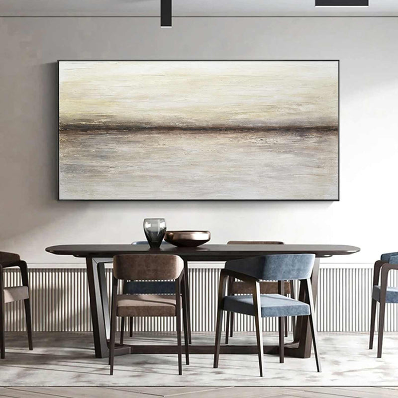 Wide Long Minimal Landscape Painting