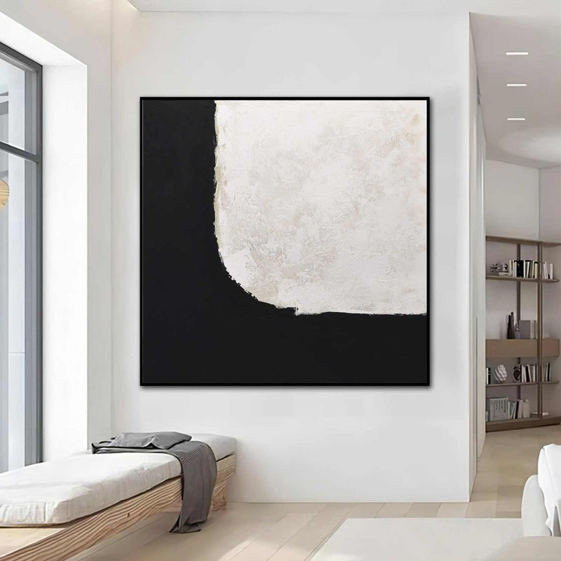 Monochrome Textured Contemporary Abstract painting