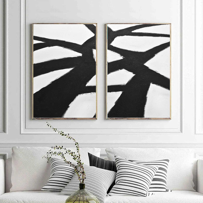 Black And White Paintings Tree Branches For Big Walls