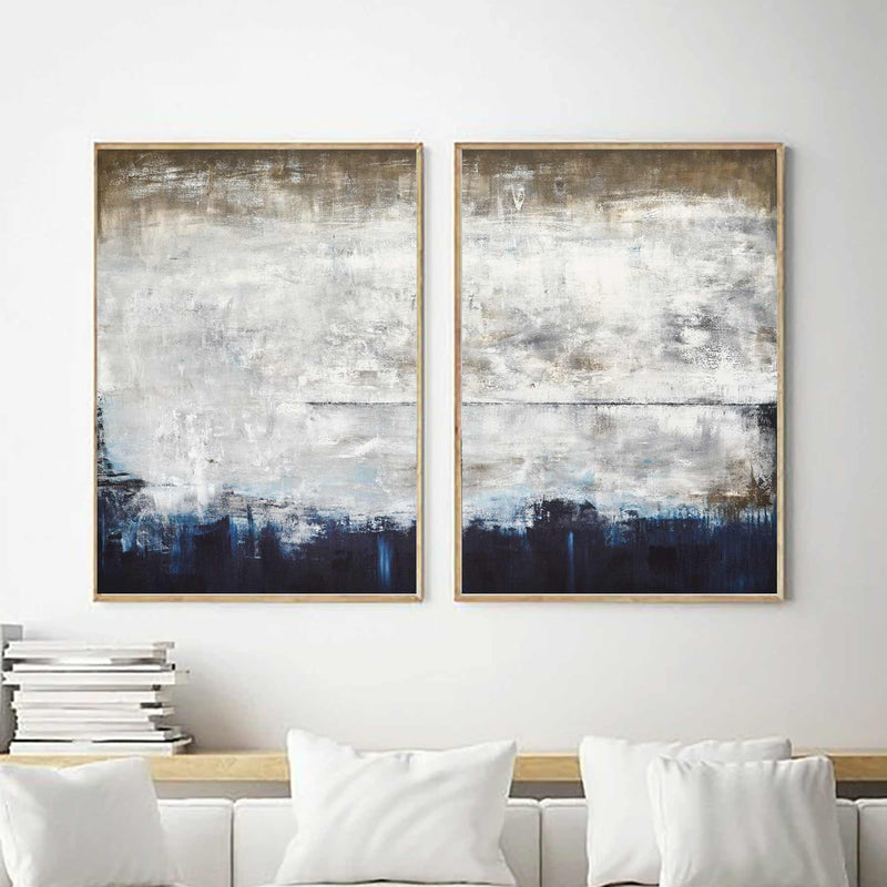 artwork Paintings Set Of Two Online Gallery Brown Gray