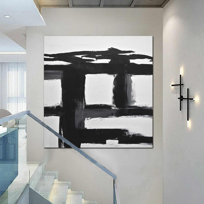 black and white loft style art