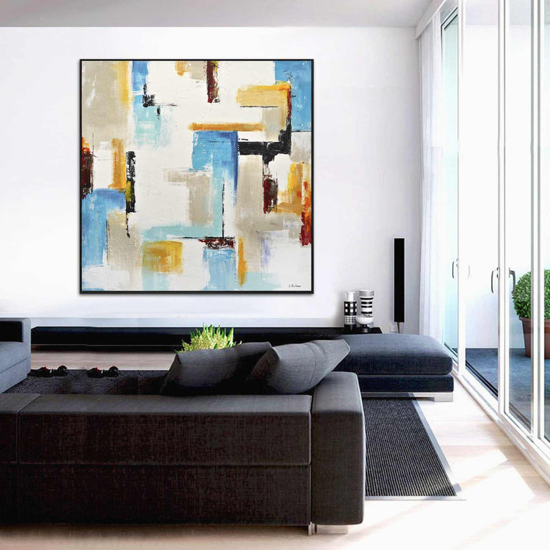 Vibrant Modern Painting Home Decoration Geometric Art