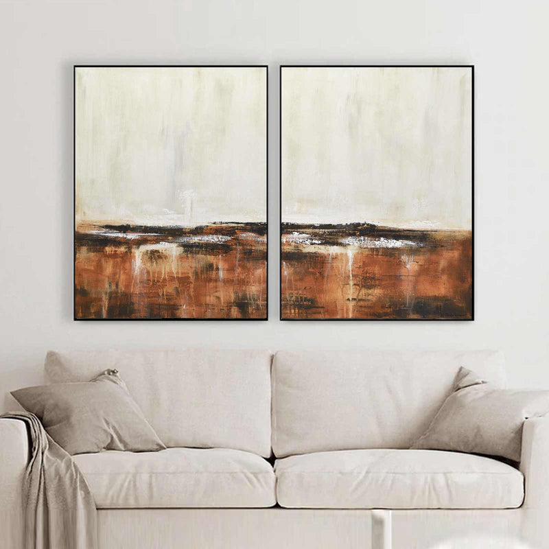 Diptych Oversized Abstract Paintings Online Gallery