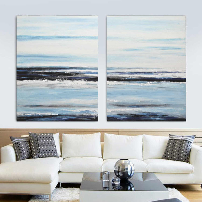 diptych seascape diptych paintings