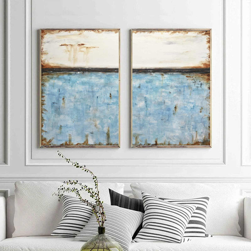 Best Selling Abstracts Set Of 2 Paintings diptych