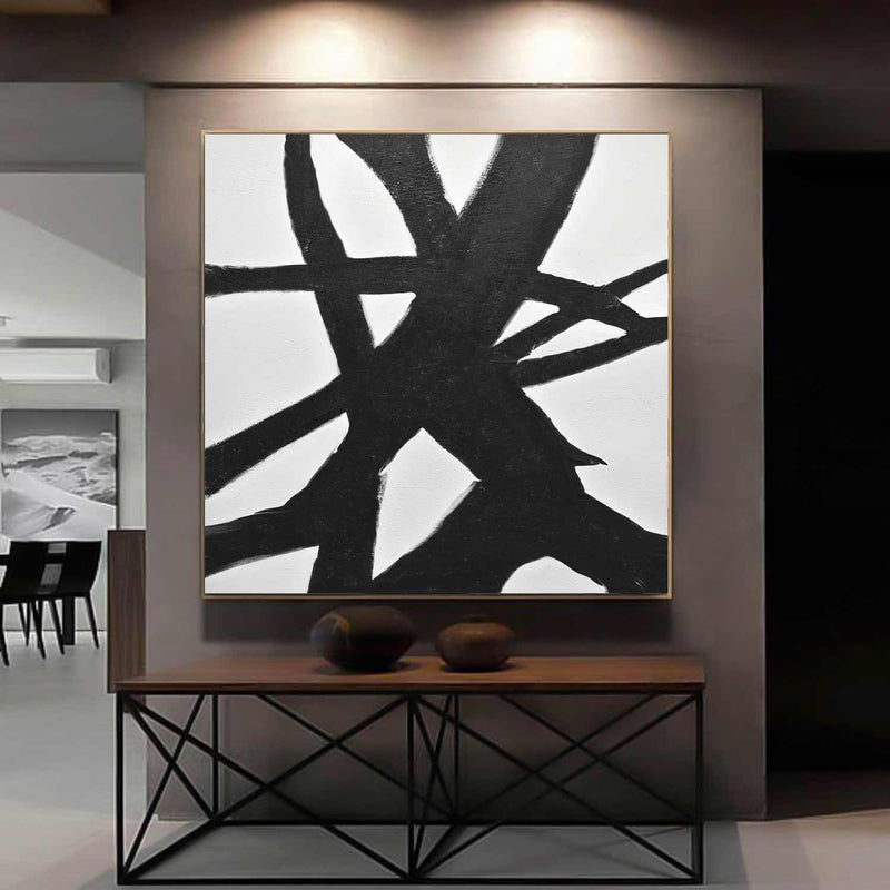 expressionism black white wall art