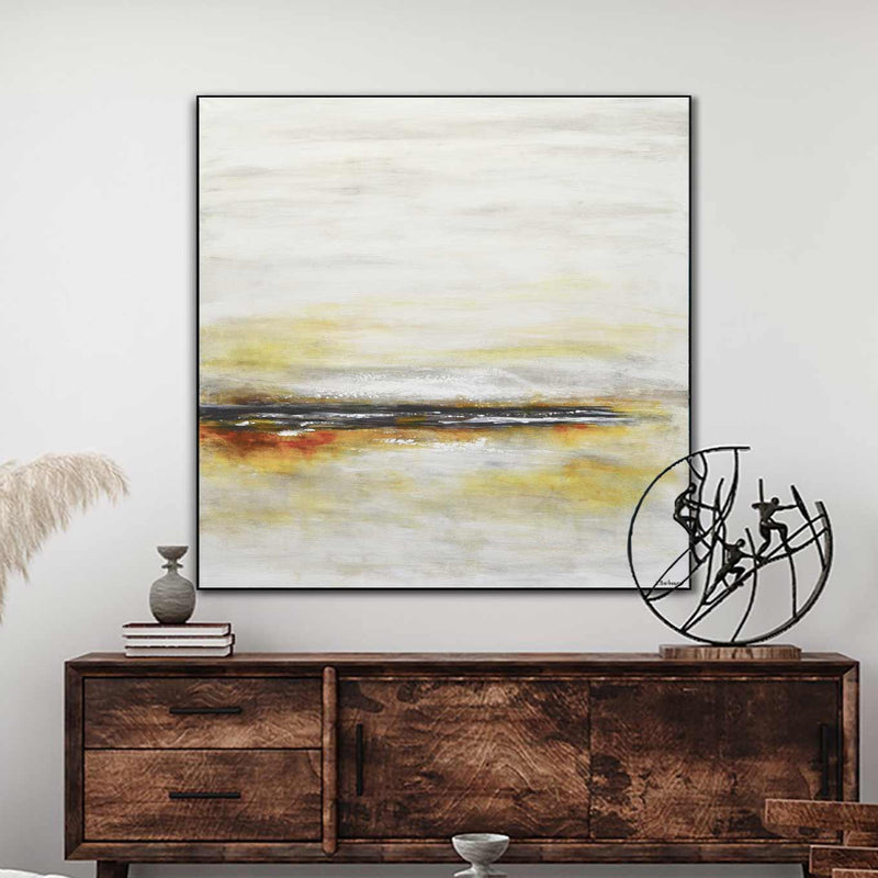 Light Colors Easy Coastal Painting Seas Level Brush Strokes