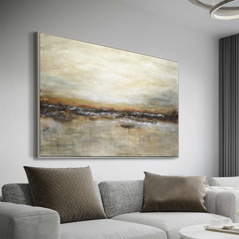 large abstract landscape art painting