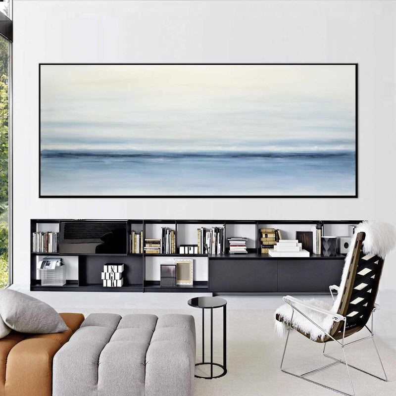 Wide Panorama Coastal Painting interior design