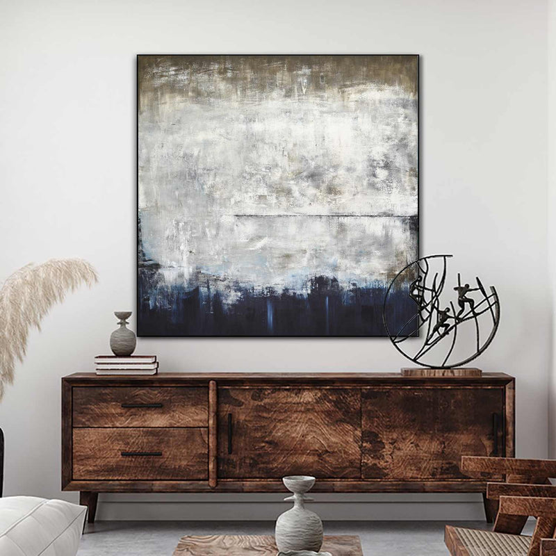 original large abstract painting blue