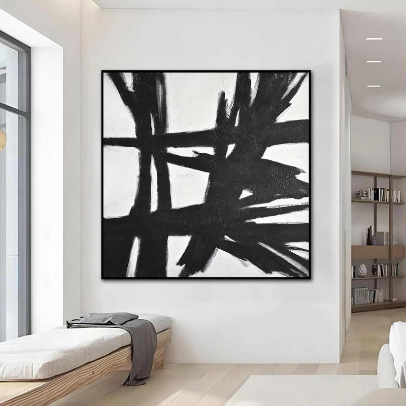 Black &amp; White Abstract Paintings