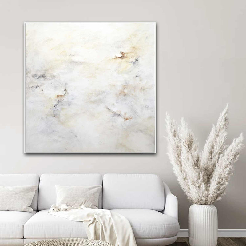 minimalism painting beige soft wall art