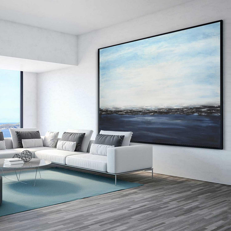 Landscape Blue Large Painting Seascape