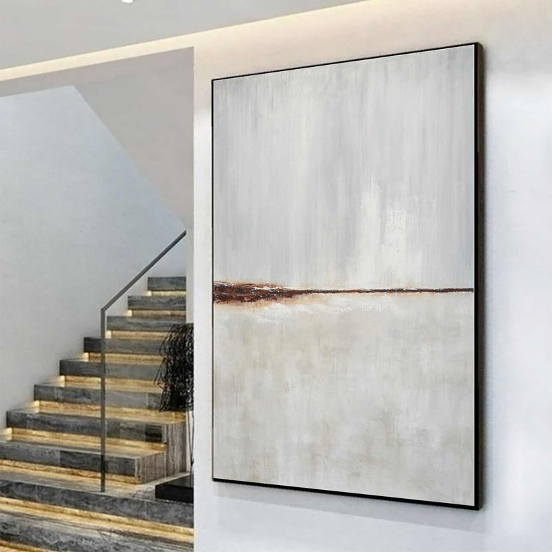 Large Abstract Painting Minimalist Landscape