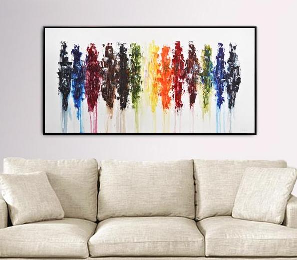 colorful painting abstract art home decor 