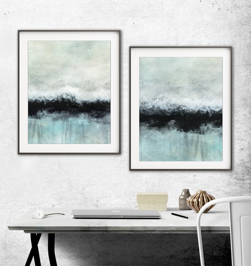 Diptych set of two instant digital download prints poster