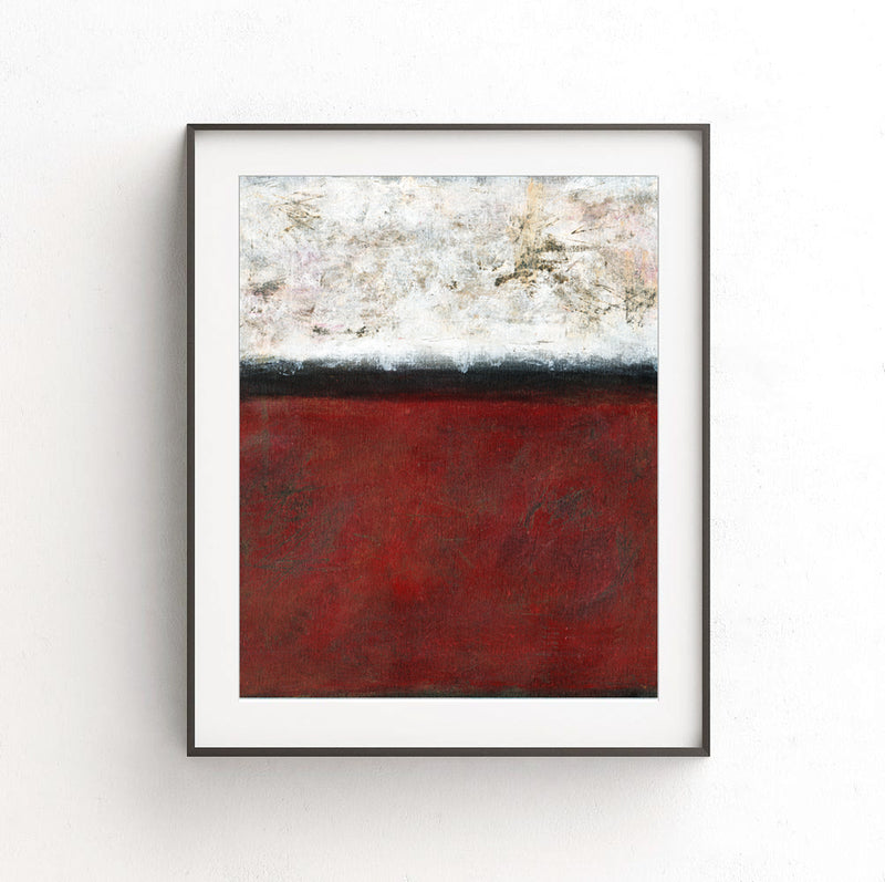 instant download print abstract art poster red