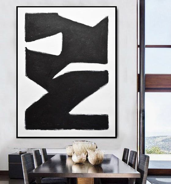 modern art framed black and white design