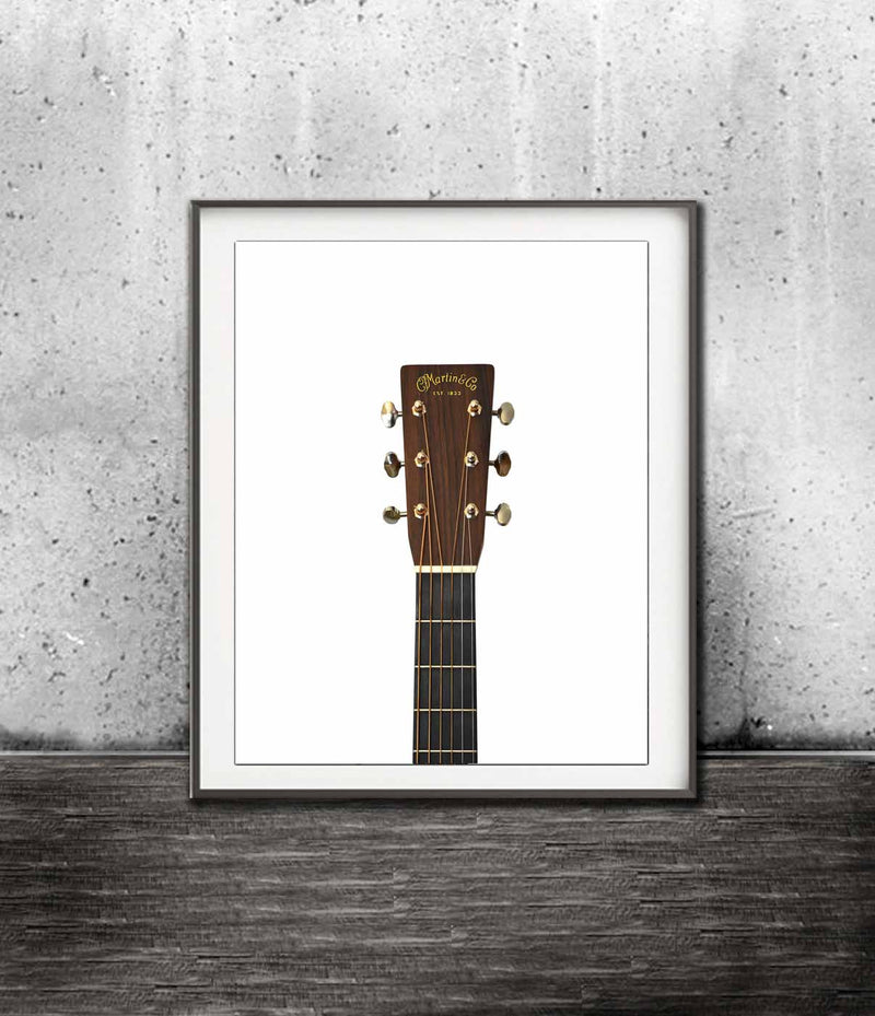 acoustic martin guitar poster