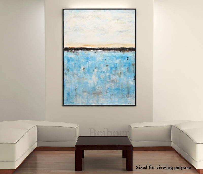 turquoise painting abstract modern design